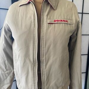 Dickies Tan Bomber Jacket with Classic Workwear Design